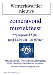flyer zomerconcert DETO 2016